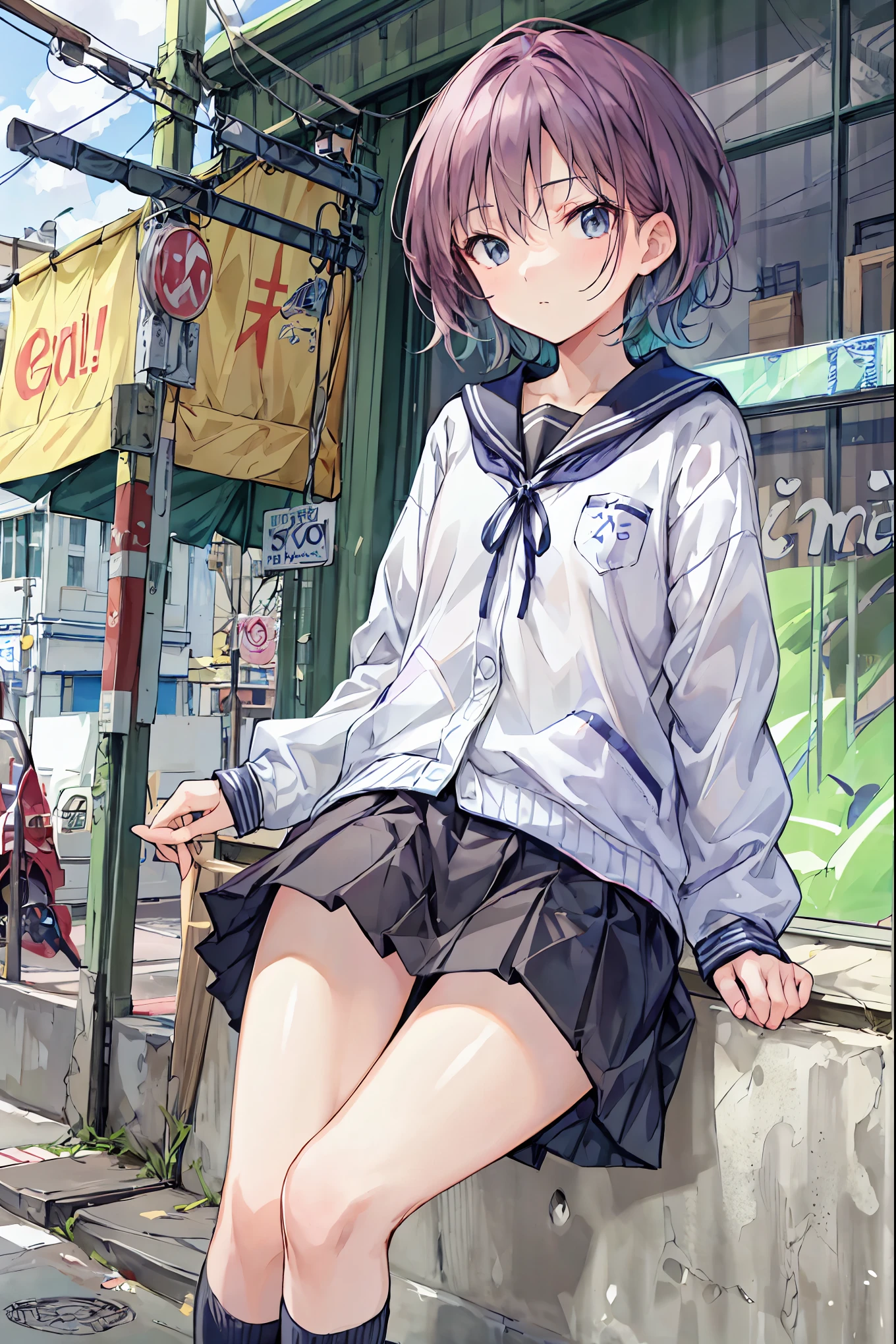 "best quality,ultra-detailed,((background:outside the park1,8)),(one boy),(full body),portraits,((sissy boy,tomboy,FemBoy,trap1,8)),bulge1,8,(natural makeup),black choker,necklace,earrings,(short black hair),boy's face,boys body,((nose-blush)),((shy)),((street-casual-style)),(school-uniform),(vest),(blazer),(sneaker),(he’s having shoulder bags),vibrant colors,soft lighting"