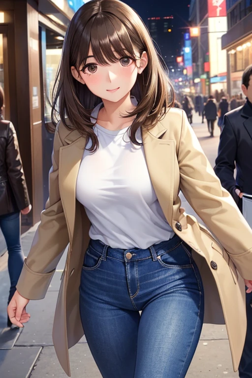 anegasaki nene、Shiny brown hair, short hair, (Beautiful brown eyes、Sparkling eyes, Fine grain)、smile、Ultra-detailed eyes、Highly detailed face, Highly detailed eyes,



Only one female, (Explore the city), (Stylish clothing) (Chic and sporty outfit), Mature Woman, /(Light brown hair/) bangs, 優しいsmile, (Masterpiece Top quality:1.2) Delicate illustrations, super detailed, large breasts break (carrying a designer bag) break (Populated downtown) Outdoor, noon, Crowded, Detailed Background