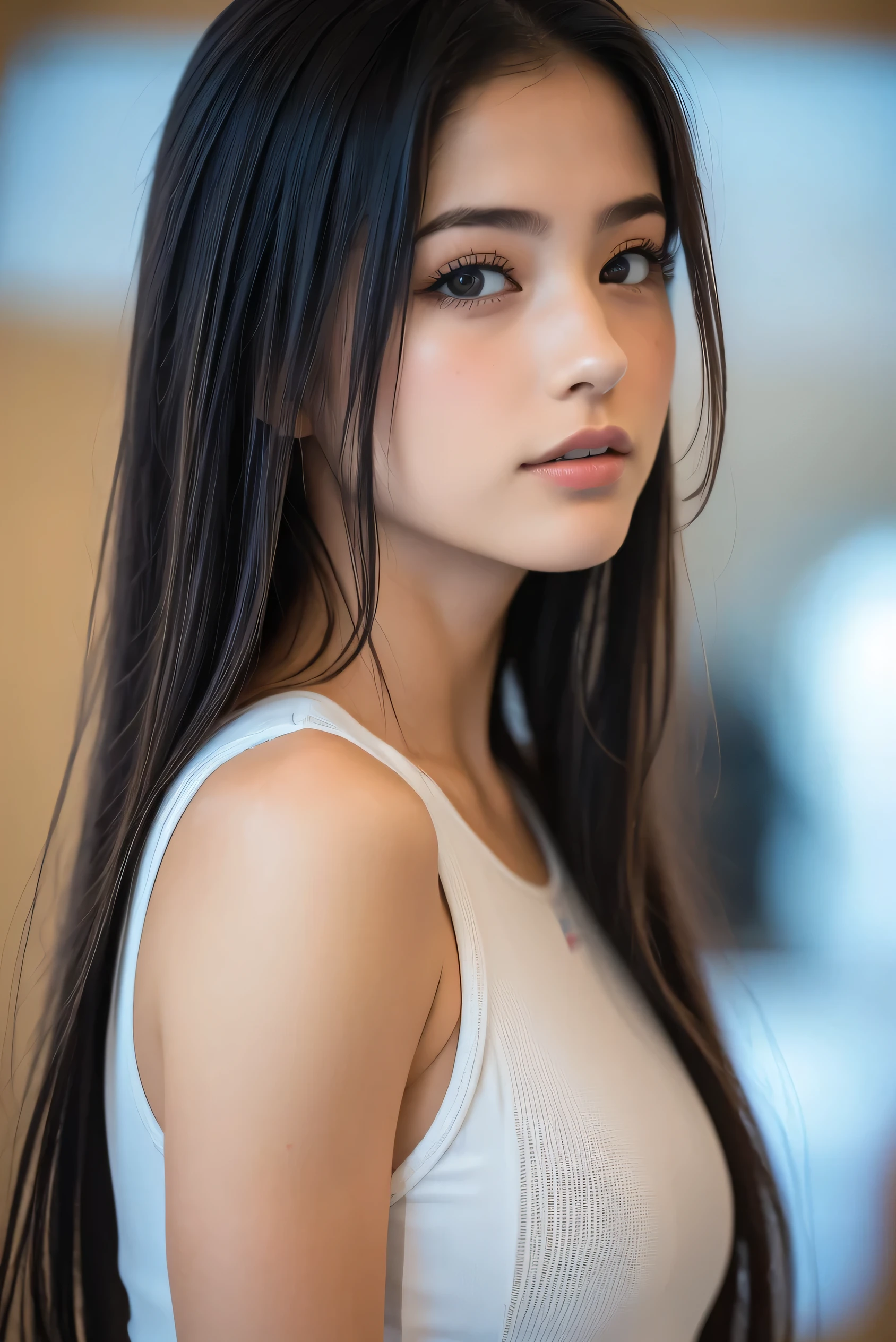 (8k, RAW Photos,Best Quality, High resolution:1.1), (超Realisticな:1.4),(Realistic, Realistic:1.3),The beauty of Japan、((Upper Body:1.3))、Gymnastics Team - Flexible Leotards and Grips