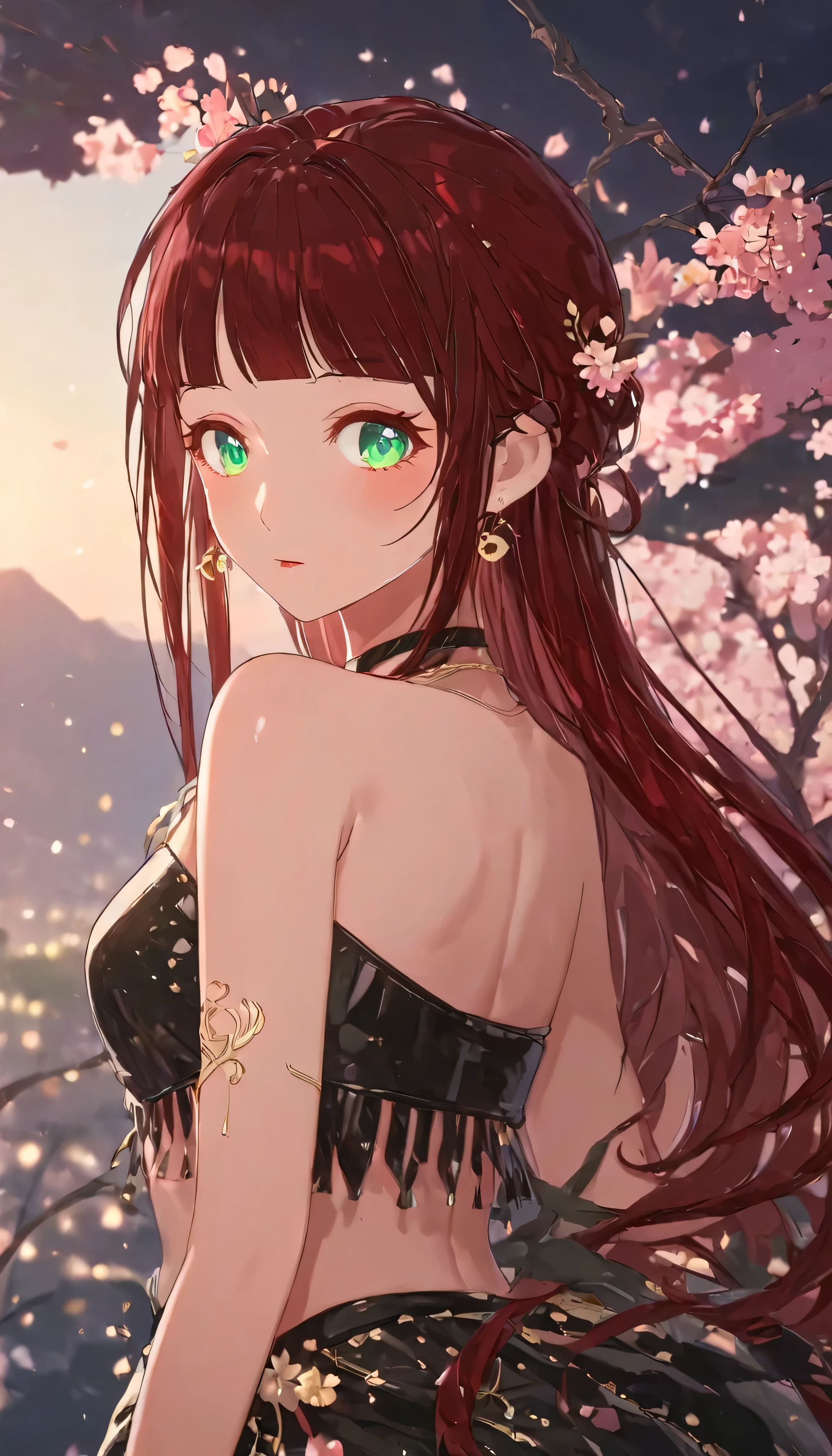 luzao\(EOE\),one girl,solo,(by mitsumi misato:0.6),best quality, masterpiece, ,,break,1girl, outdoors,(Detailed background), (Detailed Lighting),,break, super detailed skin,very high resolution, very aesthetic, Best sexual lighting powered by famous artist, 8k, 16k,,beauty illustration,photoshop_(medium),,(Detailed Lighting),best anime 8k konachan wallpaper, pixiv contest winner,(green eyes:1.2),(dark red hair|Detailed hair|blunt bangs|shiny hair),(tutu),bust,unaestheticXL_bp5, (negative_v2 Color_Balance_Calibration:0.8), aidxlv05_neg