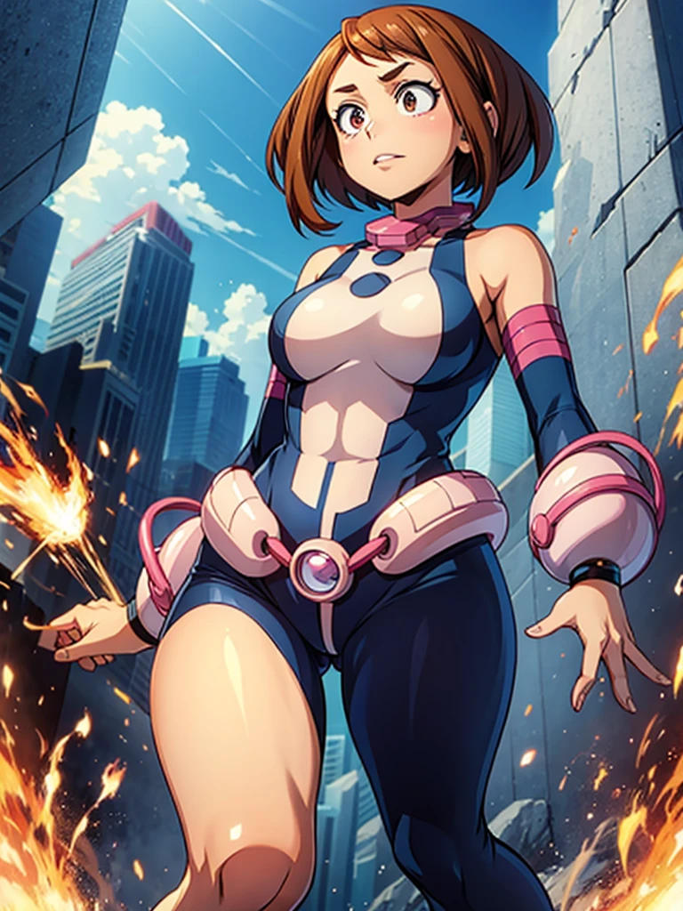1 person,Browsing Caution, ,Unsdef,short hair, Brown Hair, hair ornaments, high ponytail, ponytail,Huge breasts, clavicle, Glowing purple eyes,Absurd, brainwashing,Hollow Eyes, ((Expressionless,Emotional erasure)), (Black Shadaloo Suit),avert your eyes , Full body portrait,((stand up, salute)), (Highest quality、4K、8k、High resolution、Must have:1.2)、Very detailed、(reality、reality的なです、reality的な:1.37)、Ticker、Hyper HD、Studio Lighting、Ultra High Definition Paint、Sharp focus、Physically Based Rendering、Extreme Detail、Professional specifications、Vibrancy and color、Blurred、Sports portrait、landscape、Horror Style、Anime Big Tits、sf、photograph、Concept Artist、Five Fingers, Perfect body, {{{masterpiece}}}, {{{Highest quality}}}, {{Very detailed}}, {shape}, {{Very delicate and beautiful}},Improved cost performance、All Roles、Canon 5D MK4でphotograph、photograph, Wicked Smile,Flat Chest,corruption,Dynamic Angle,Sweat,Heavy breathing,,(陰部のshapeがはっきりと見える)Genital tattoo,