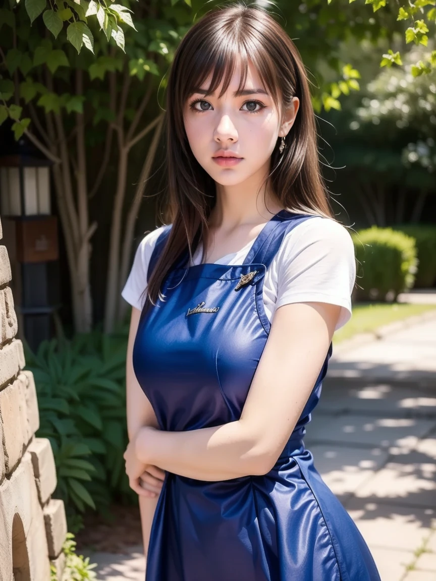 ((One Girl:1.4)),(masterpiece, Highest quality), ((Looking into the camera)),(((Long Hair))),(((I can see your chest))),(Nipples are visible), Asuka Langley, whole body、I can see your thighs、(((Light brown hair))),classroom、stand、セクシーなポーズ
blue dress, mini skirt、dress, neck ribbon, pinafore dress, ((red ribbon)),ribbon, White shirt,Short sleeve, short-sleeved,(asuka langley hairstyle:1.6),black eye,