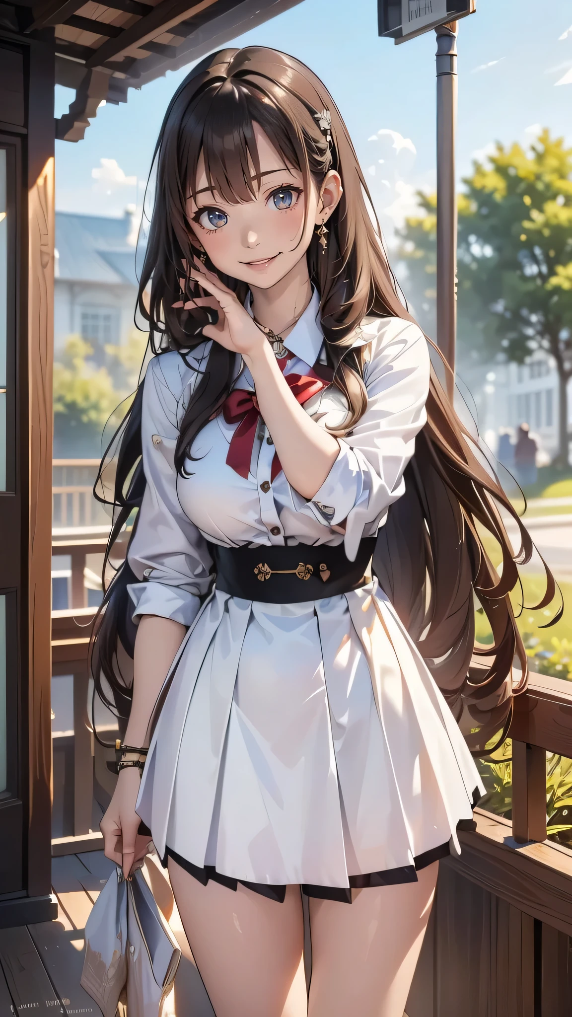 high school girl,(random place),(random pose),(long straight hair),(Highest image quality, (8K), Ultra-realistic, Best Quality, High quality, High Definition, high quality texture, high detailing, Beautiful detailed, fine detailed, extremely details CG, Detailed texture, realistic representation of face, masterpiece, presence, Dynamic, Bold)