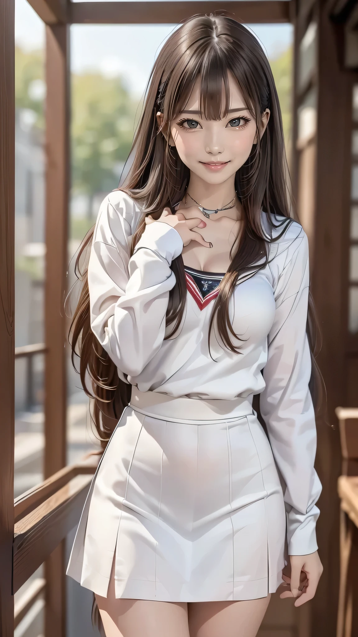 high school girl,(random place),(random pose),(long straight hair),(Highest image quality, (8K), Ultra-realistic, Best Quality, High quality, High Definition, high quality texture, high detailing, Beautiful detailed, fine detailed, extremely details CG, Detailed texture, realistic representation of face, masterpiece, presence, Dynamic, Bold)