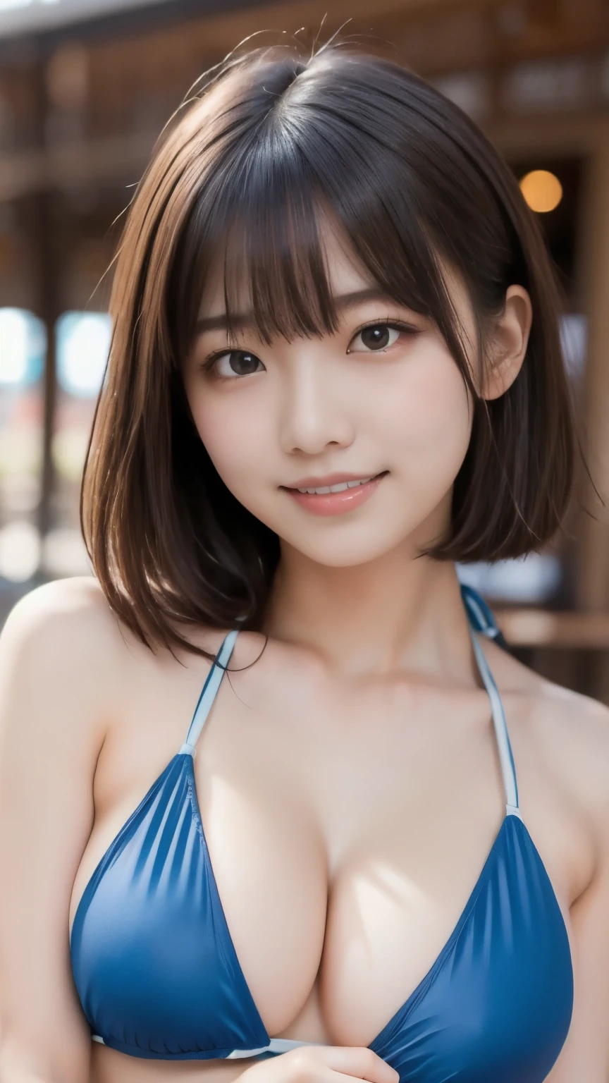 8k、Best Quality、Ultra-wide-angle lens、(Representative Works:1.2)、(Real)、(Real:1.37)、Ultra-high resolution、One female college student、Droopy eyes、Beautiful teeth alignment、Looking up from below、Well-formed fingers、Long Hair、Pool、(Cute Bikini)、Big Breasts、Perfect Body、Perfect Fingers、Beautiful Skin、Professional Lighting、gravure、Detailed face and skin texture、Microparticles、RAW Photos