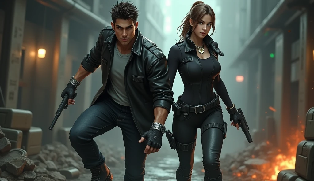 pelea de artes marciales estilo matrix revolution