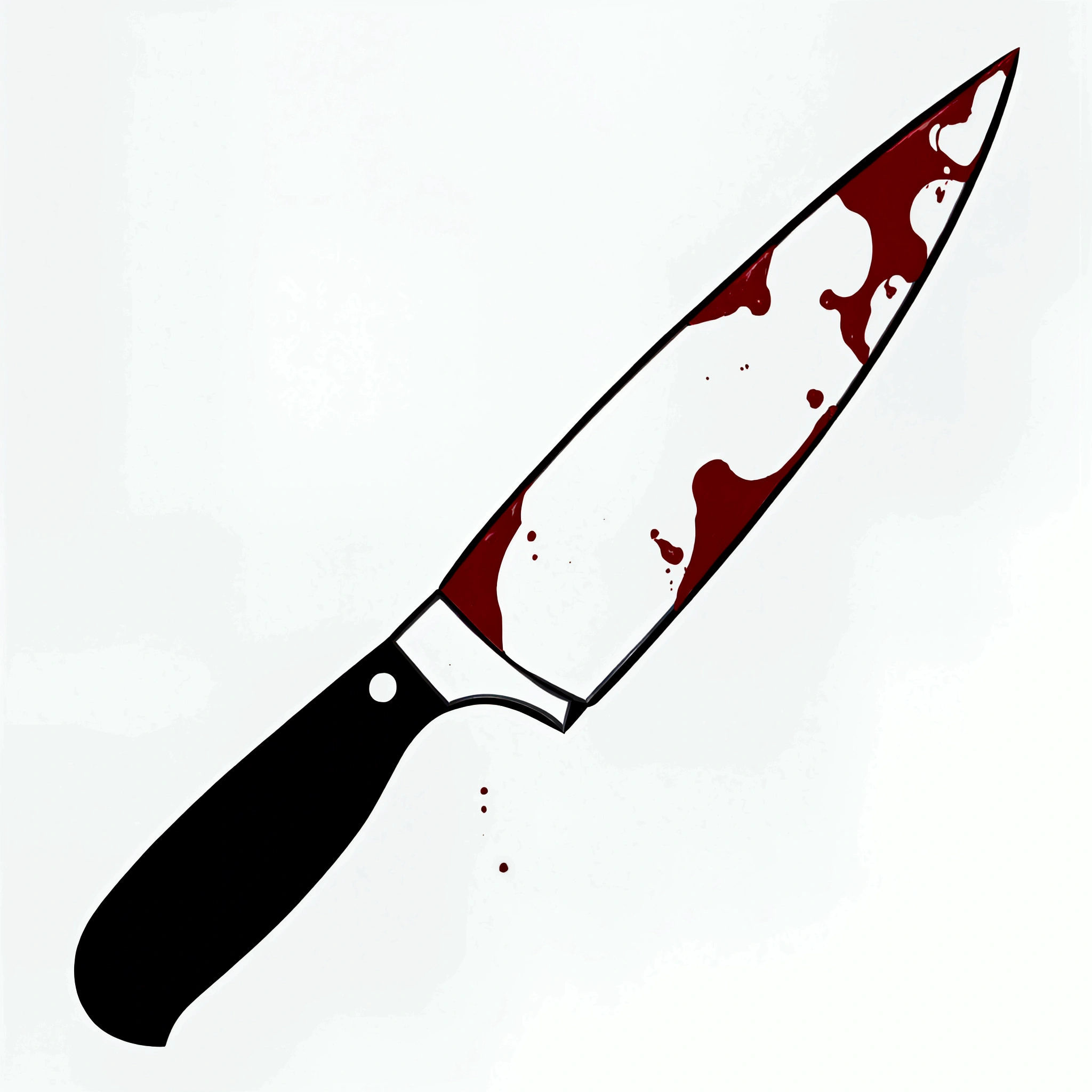 Knife with blood