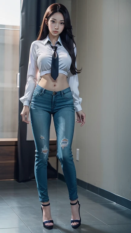 (Best Quality,8K,nffsw:1.2),cowboy shot,(cute Japanese girls),(tiny chest),((Only the thighs are disproportionately thick)),(Thighs of sufficient thickness:1.35)、white shirt,shortpants:1.6