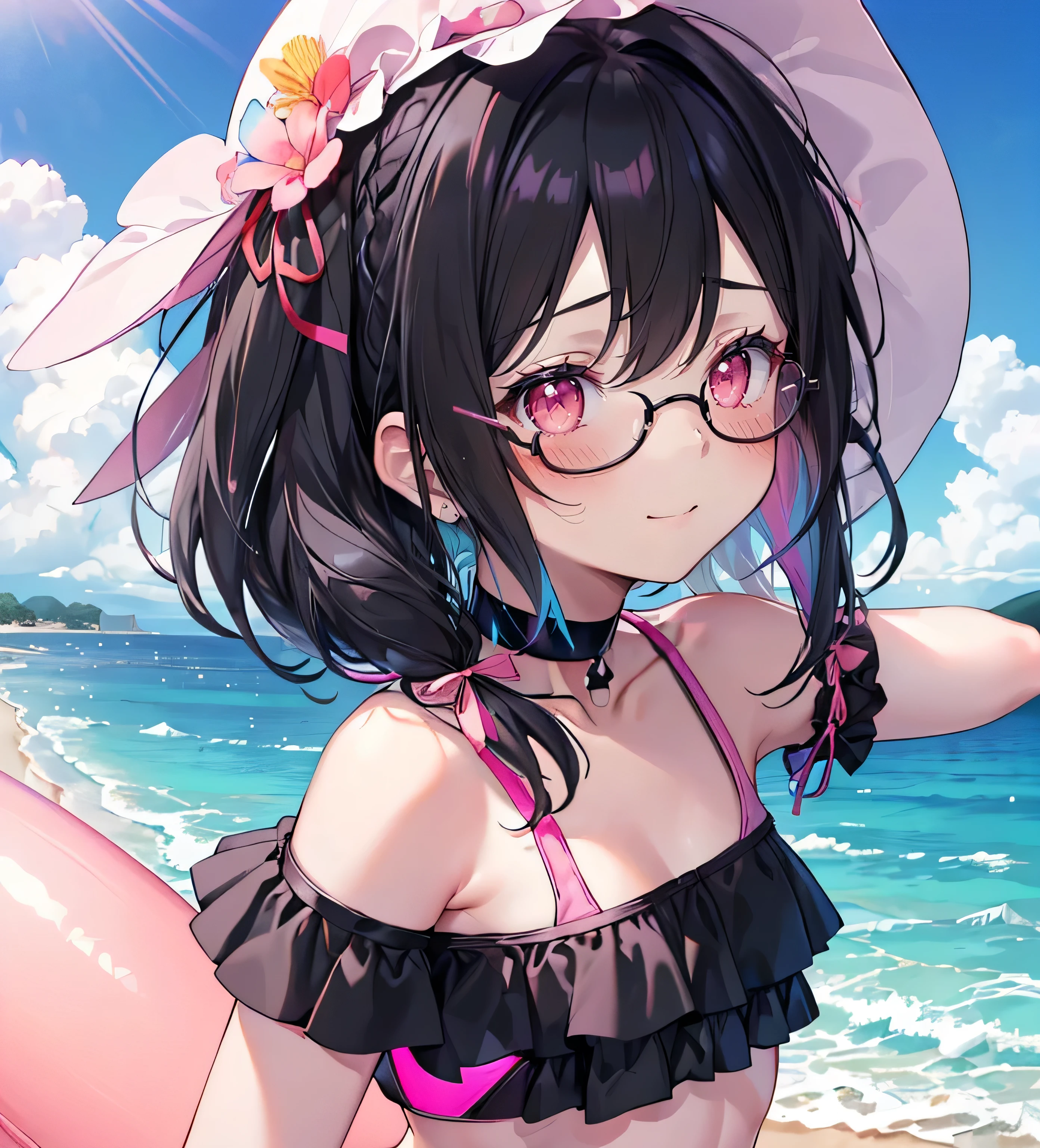 Masterpiece, best quality, highly detailed, high resolution, HDR,
Jobit, Chiy, Maiden,
1 girl, solo, bangs, bare shoulders, breasts, brown eyes, clips \(circles) \(style), platinum blonde, very long hair, robot ears, small breasts, hair tubes,
(((pink dress))), short skirt, dress, white thighs,
MKSKS style, beautiful background, detailed background, mansion, interior,