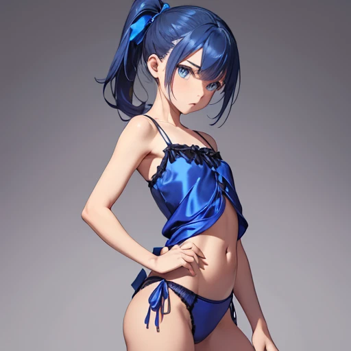 NSFW,One girl,hoshimachi suisei,blue eyes,Blue Hair,choker,Hair between the eyes,Medium Hair,Side Ponytail,スターchoker,Small breasts,China dress,belly button,High heels,Love Hotel,(Perfect hands),(Perfect Anatomy),(masterpiece),(highest quality)