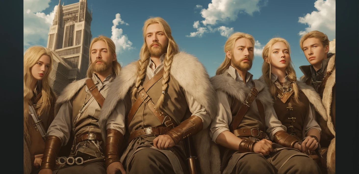 (masterpiece, best quality, 4k, photo:1.35), (good blonde Prince Ivan wants to kill depraved homosexual ageless immortal tall slender androgynous albino king Koschei, but there are two secrets: Ivan is a son of Koschei and Koschei's death is in his testicles:1.5)