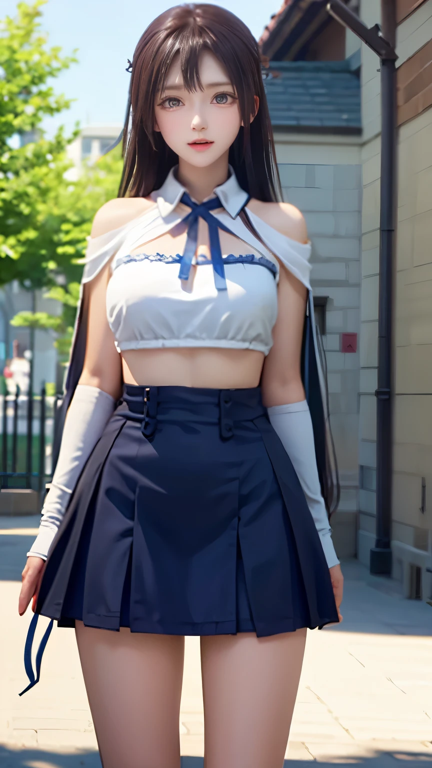 (Very delicate and beautiful:1.2)super model,,Beautiful breasts,voluptuous,【bike shorts】,,【2girls】,,Best Quality, High resolution, 8k,mini skirt,