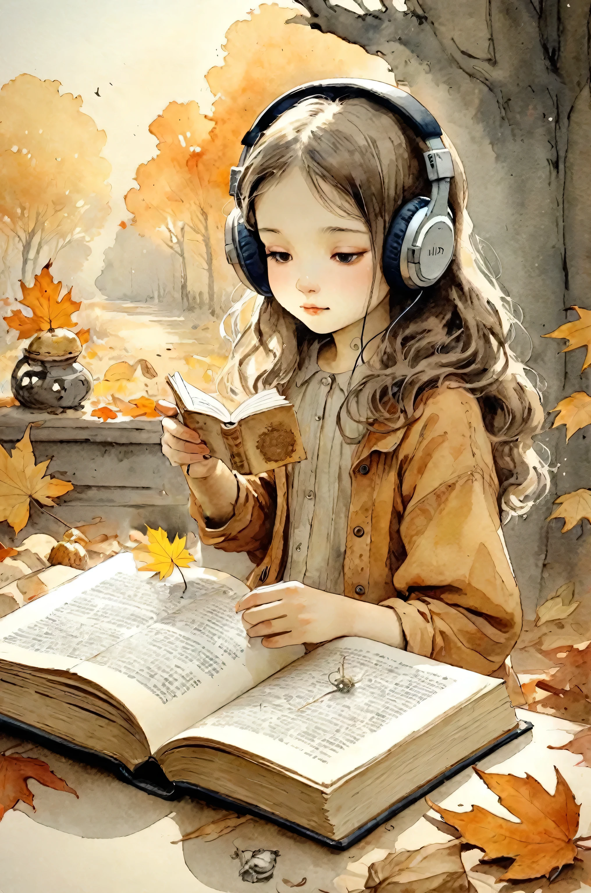 Leaves of autumn leaves