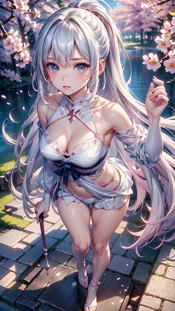 best quality:1.5), (ultra-detailed:1.5), (()), ((best quality)), (high resolution), (illustration), (an extremely delicate and beautiful), (ultra detailed beautiful face and eyes), 1girl, leaning forward sharp focus, ray tracing, 1girl, silky hair, multicolored hair, White hair(inner color Cherry blossom )、peeing women,background(Sakura tree, day light), eye color(White pink, high definition,)inner eye (Sakura),volumetric lightning, Feet, chest emphasis, Toes, Full body painting、Abdominal muscles、Exposed belly、Hip emphasis、Groin、shin、Lift your butt、Abdominal muscles強調、脹shin、Big Breasts、Nipples、Urinating、clothing(Platinum throughout、Indigo abdomen、Black hem、Highly detailed dress)Highly crafted underwear、Intricately crafted clothing、weapon、lift up skirt、super_long_hair、
looking_all(score_9:1.2), (score_8_up:1.2), (score_7_up:1.2),Alone,Perfect anatomy,(one cute girl:1.3),(Line art:1.3),(Soft atmosphere:1.3),perfect anatomy,(A soft anime-style image capturing a delicate and ephemeral atmosphere),Enhance the anime screencap by adding a watercolor background, further elevating the dreamy and ethereal aesthetic. This scene, now rendered in 16k wallpaper resolution, merges the delicate beauty of the girl with pale skin and white hair with a soft, lush watercolor landscape. The big, intricately designed dress and her captivating eyes are set against a backdrop that mimics the fluid, blending colors of a watercolor painting, adding a layer of artistic depth and emotion. The perspective from above at a dutch angle, combined with the watercolor effect, creates a composition that feels like a floating, dream-like world, glowing aura around her are now part of a canvas that blends reality with imagination, inviting the viewer to step into a tranquil world of soft hues and poetic beauty, all encapsulated within a serene, watercolor dream,break,(best quality:1.3),(best masterpiece:1.3),(very aesthetic:1.2),(absurdres:1.2),newest,(intricate details:1.2),ai-generated,absurdres extremely detailed CG,depth of field,dynamic angle,dynamic pose、groin
