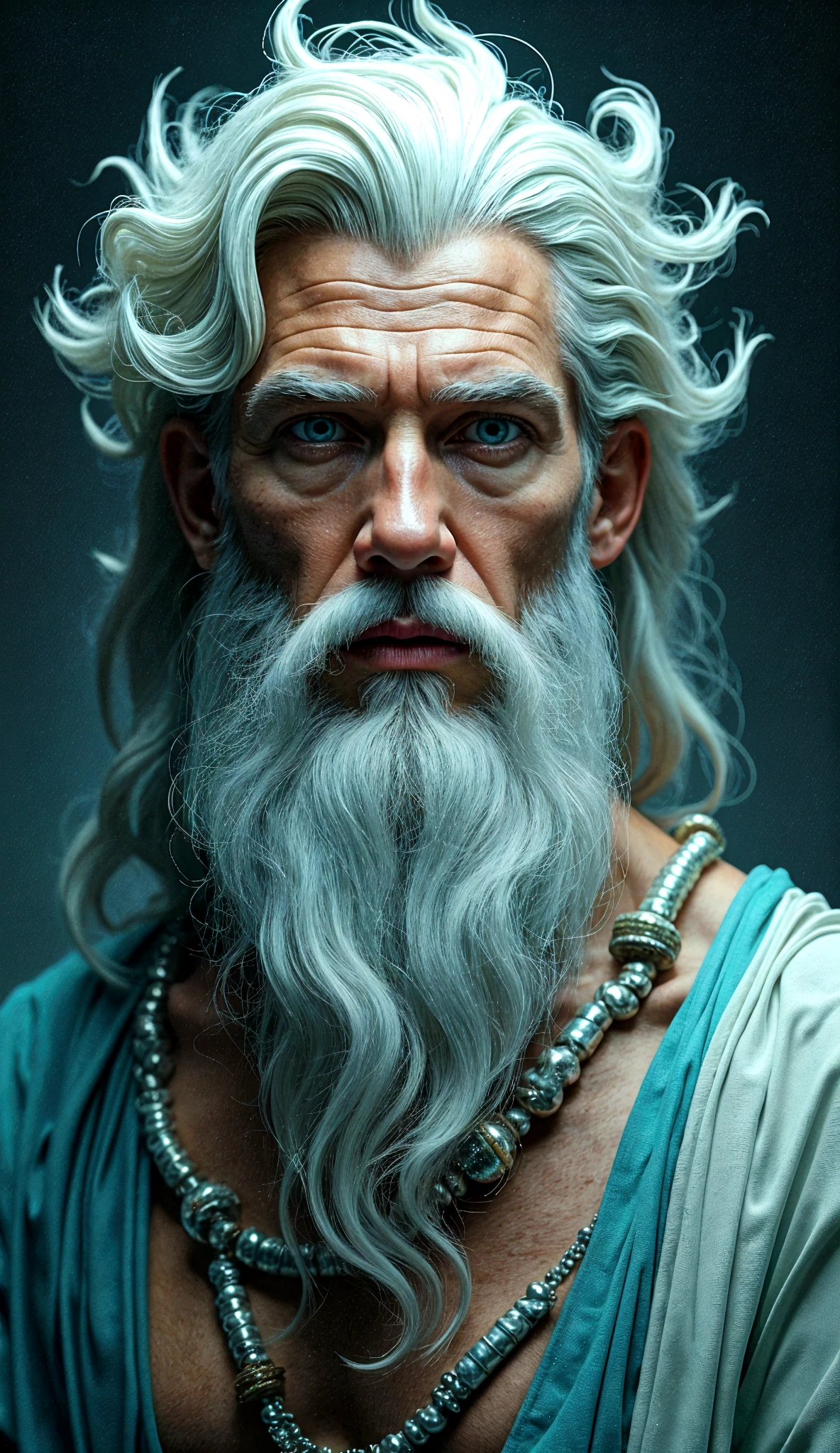 Epicurus man with black background