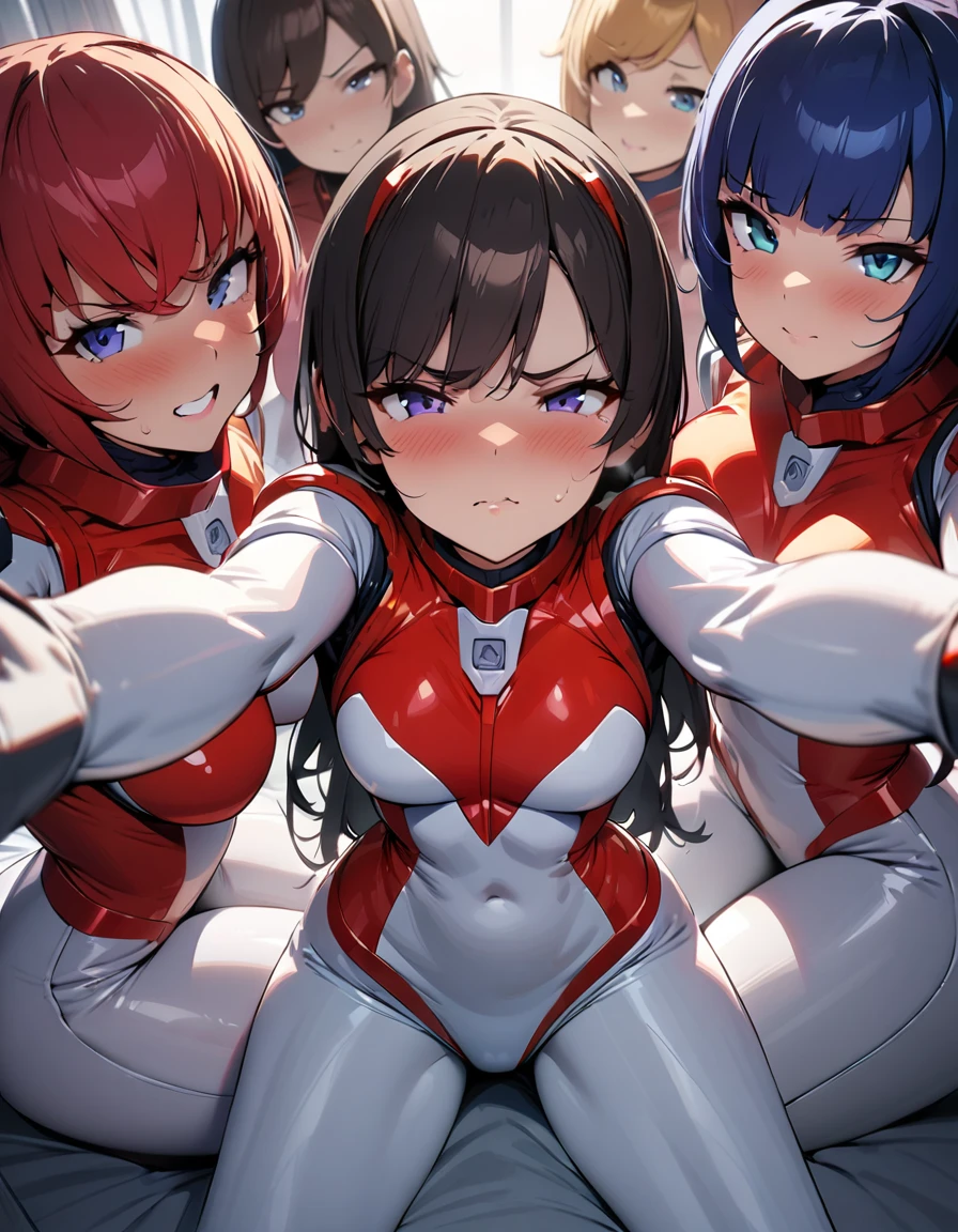 score_9, score_8_up, score_7_up, score_6_up, score_5_up, score_4_up, (source_anime), 2girls, neon genesis evangellion, ((asuka langley soryu, girl, small breasts, {1futa})), (( rei ayanami, small breasts, big ass, Tall stature, giantness)), yuri, Technological place, big size difference, oral sex, tongue, far, full body, age difference