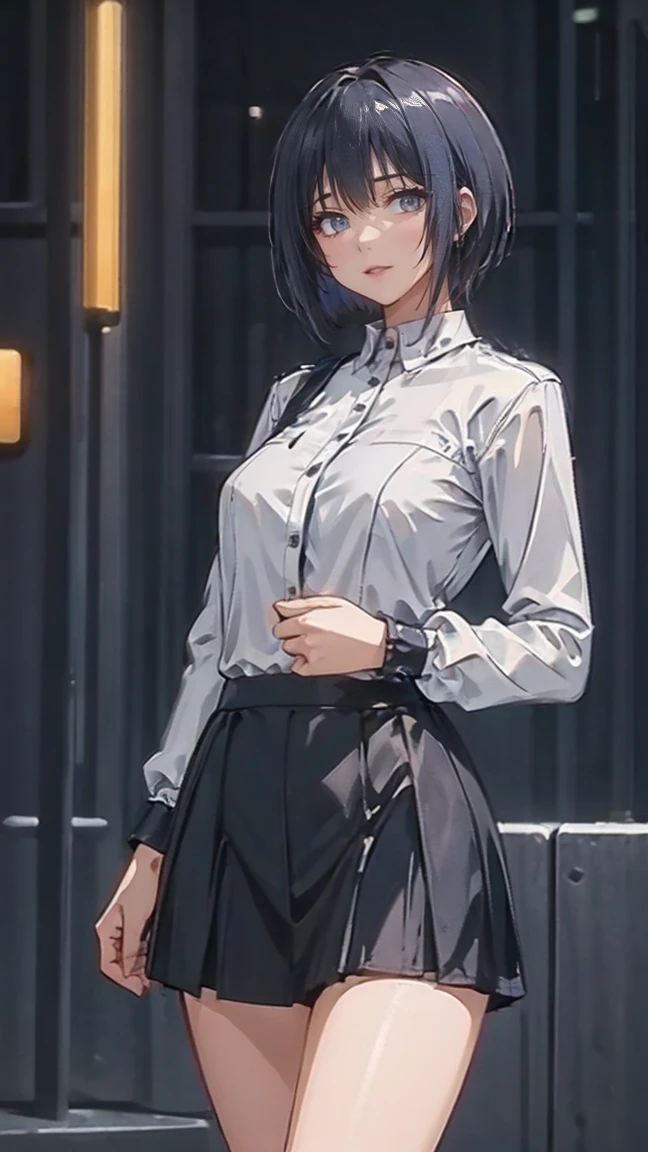 Ultra-realistic 8K CG,masterpiece,Female Space Detective Annie、((Highly detailed background, Delicate pattern, Intricate details)),Brown mini skirt、Brown vest、Western-style clothing、Ultra mini skirt、White shorts,Female Space Detective Annie、Brown mini skirt、White panties、Squatting and raising your knees、Spread your legs wide、White pantiesがよく見える、Female Space Detective Annie、立膝で股を開いてWhite pantiesが見えている、Beautiful boobs、居合いのポーズでWhite pantiesが見える、front、Beautiful thighs、highest quality,very detailed 顔,andても美しい目 and 顔,and