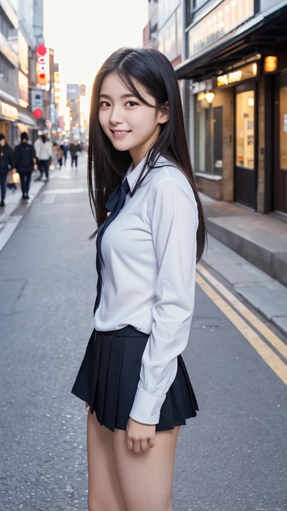 neat high school girl、(high school girl uniform、large loose shirt、shirt wet、The shirt was wet and、 see-through、sheer white shirt、navy blue ribbon on collar、School Uniform Blazer、Dark blue pleated micro mini)、outside the athletics field、(turned into slime)、Photoreal、detailed, skin texture, 超detailedな、delicate and sexy clavicle、超detailedな顔、detailed lips、detailed eye、double eyelid、small breasts、smaller chest、small tit、small、flat chest、Chest emphasis、((Very distressed look、very shy look、Raise the hem of your skirt by yourself,、Show the camera your white panties))、Low ponytail hairstyle or sidi hairstyle、Very black and tanned skin