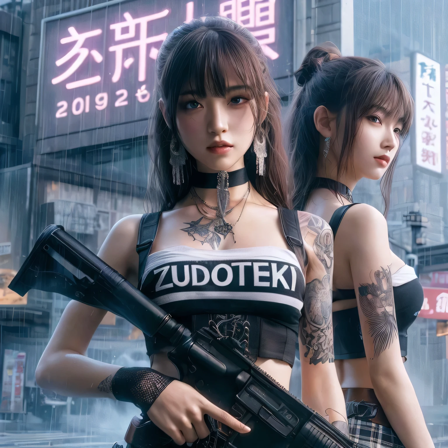 (1girl,2girls,beautiful asian women,hot asian women,women in mini dresses,women in tank tops,sensual dance,dancing,club scene,bold typography,slay,typography poster,high quality,extremely detailed,cinematic lighting,hyper realistic,photorealistic,8k,masterpiece)
