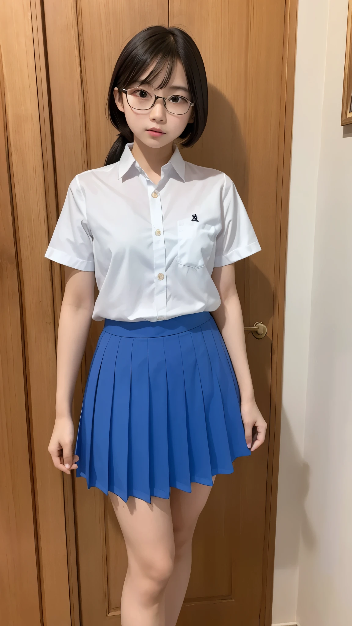 
((detailed face)), (one girl), ((best quality)), ((load 8K)), (super detailed), 8K RAW photo, highest quality, highest quality: 1.1, masterpiece: 1.3, super high resolution, (perfect face, Japanese, 9 years old, girl, cute, elementary school student, private elementary school, checked skirt, park, smile,