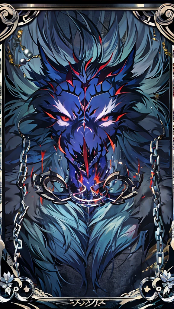 Bound by tentacles,Furry,drools,Tentacles stuck in the mouth