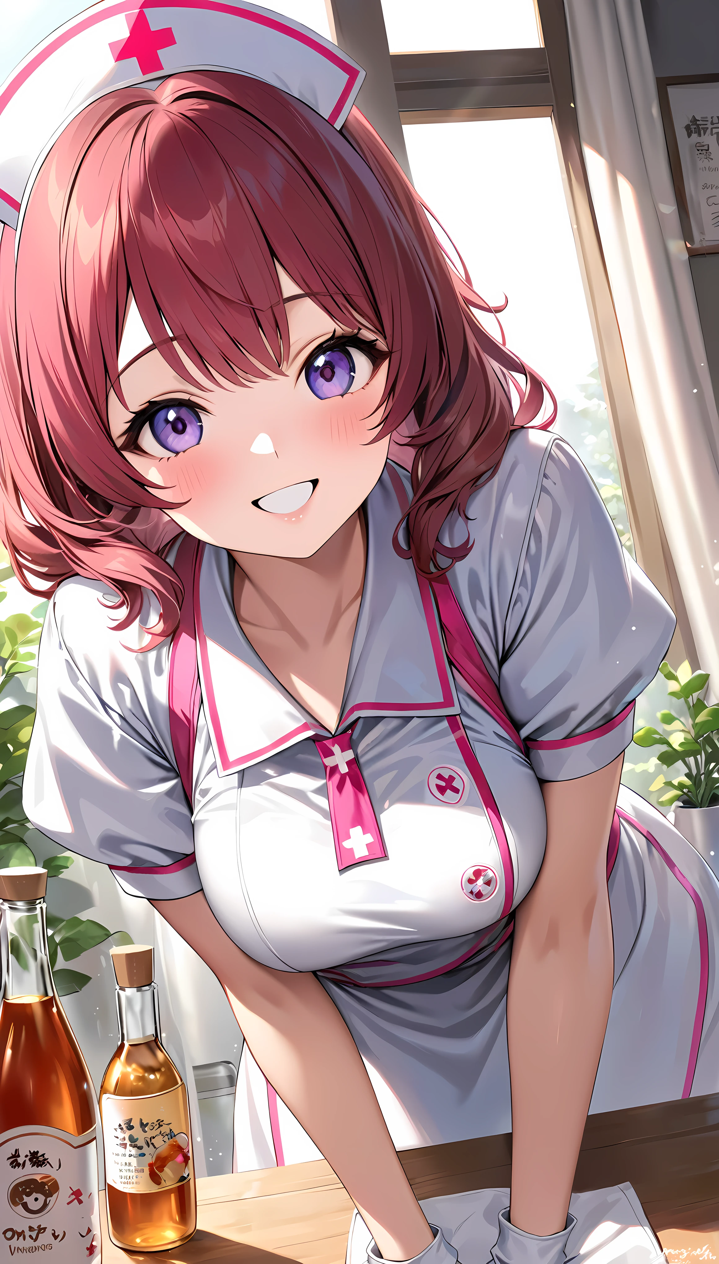 Ultra-realism, Cute nurse girl, alone, Active and spirited, Cute smile, あなたの体調をとても心配していまVinegar, Good morning to the viewers～Vinegar, あなたに接近Vinegarる顔, A refreshing morning that makes me feel excited, 