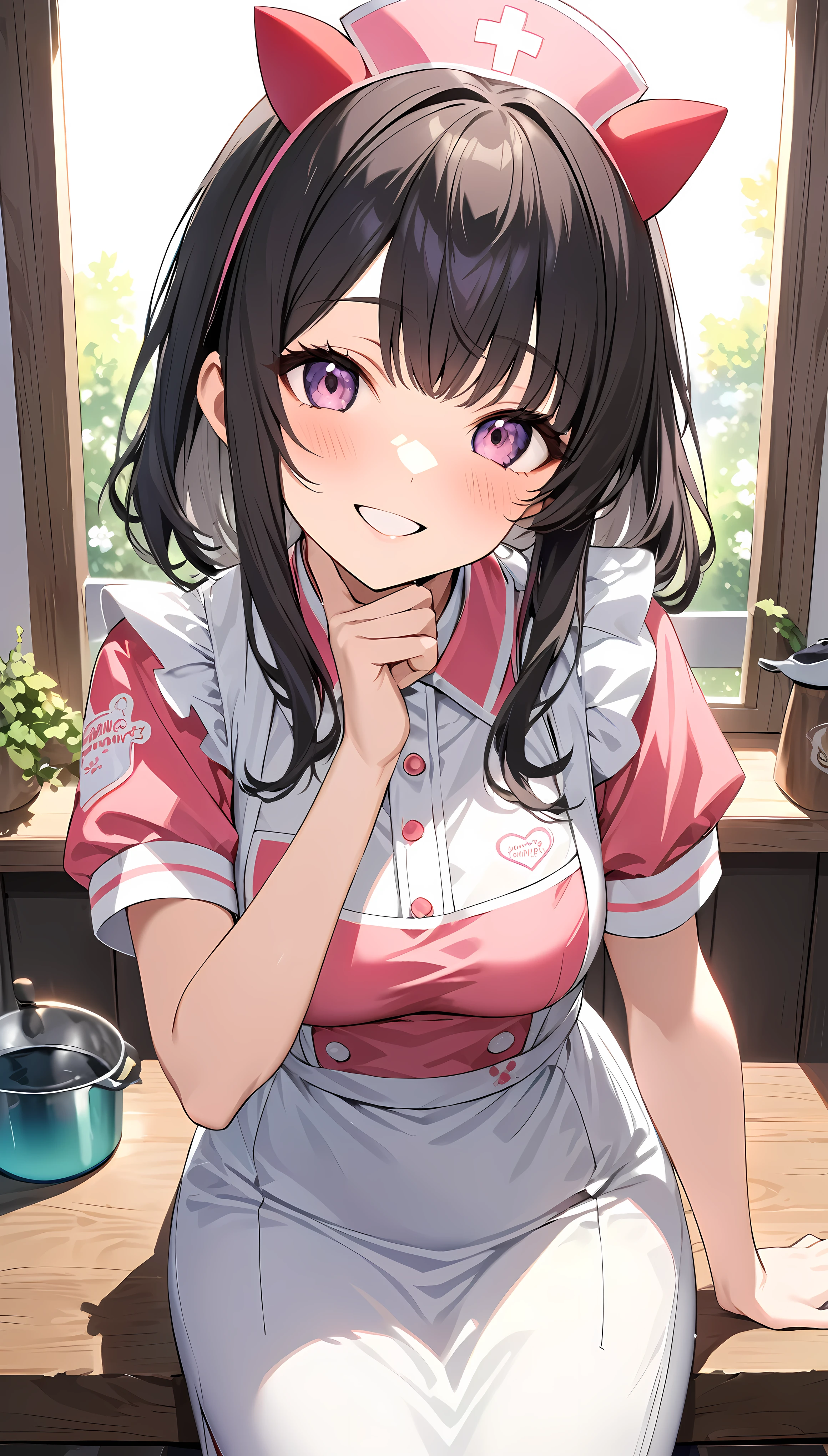 Ultra-realism, Cute nurse girl, alone, Active and spirited, Cute smile, あなたの体調をとても心配していまVinegar, Good morning to the viewers～Vinegar, あなたに接近Vinegarる顔, A refreshing morning that makes me feel excited, 