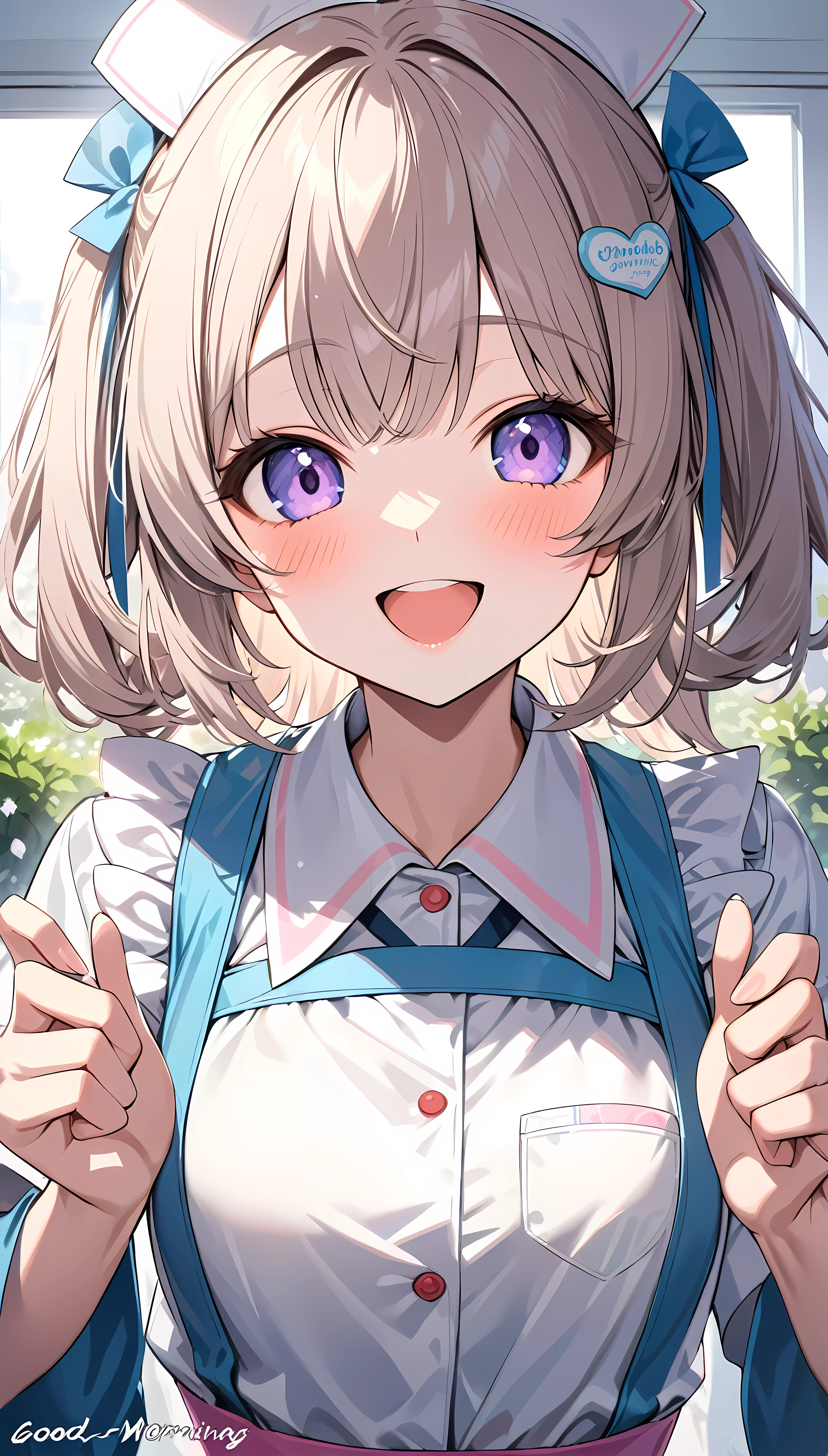 Ultra-realism, Cute nurse girl, alone, Active and spirited, Cute smile, あなたの体調をとても心配していまVinegar, Good morning to the viewers～Vinegar, あなたに接近Vinegarる顔, A refreshing morning that makes me feel excited, 