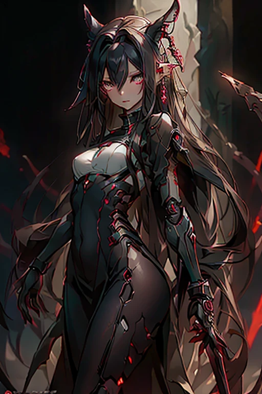 God of lust, female, black, red, silver, high-quality, anime, sexy body --auto --s2
