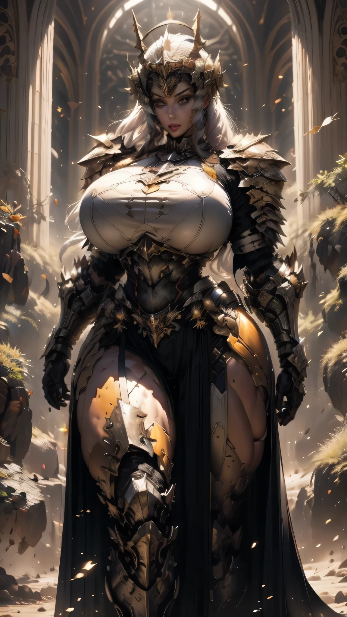Pornstar with huge fake tits, her body riddled with wounds and pierced with arrows, moans with great pleasure as her exposed sex drips. Huge breasts and gigantic nipples. Ultra detailed and ultra realistic. Photorealistic. Bleeding wounds. Expression of sexual pleasure. Boris Vallejo style. Full body images