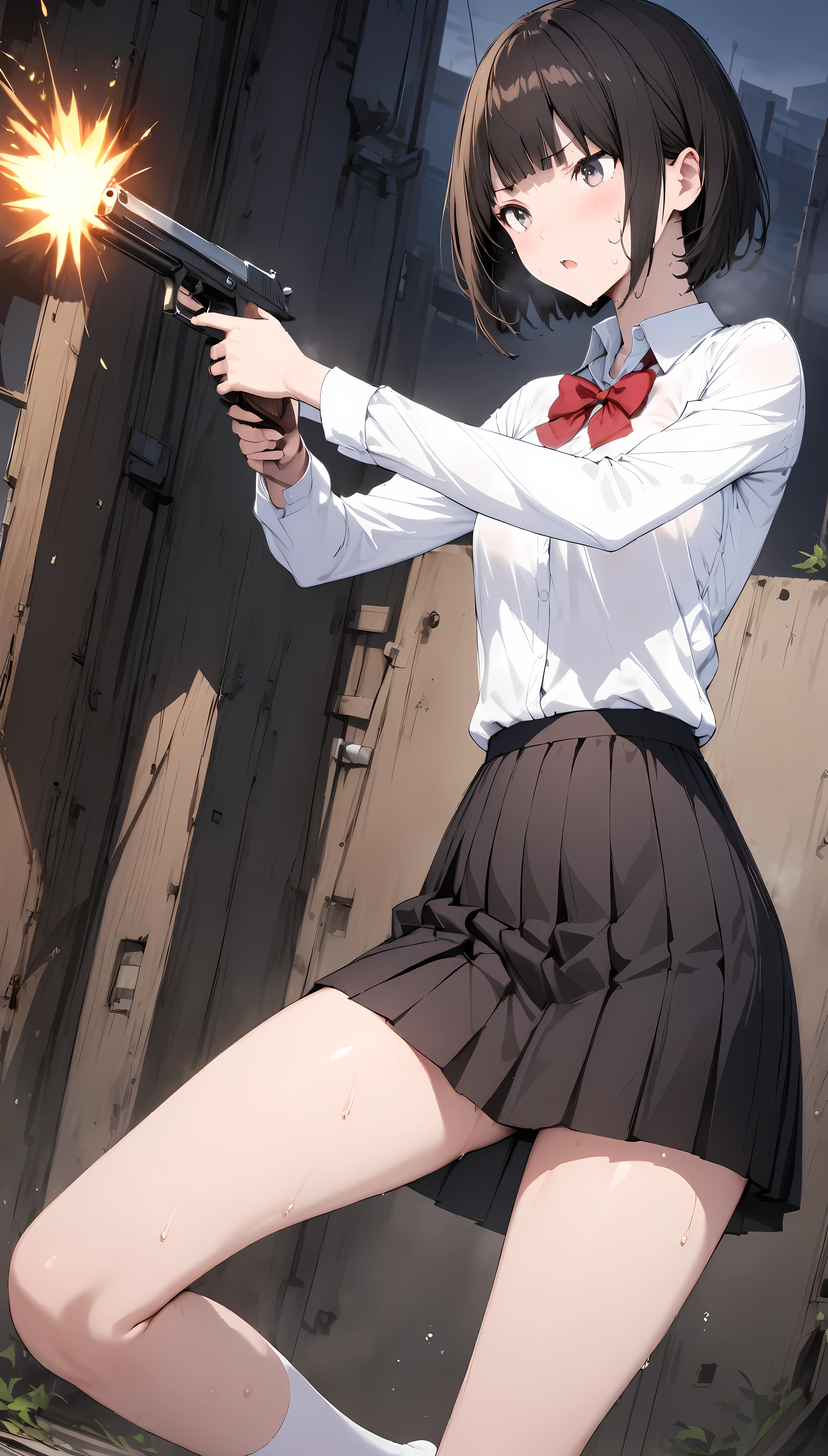 ((masterpiece, best_quality)), 1girl, (真实感:1.4), solo, white_background, black_hair, long_hair, zettai_ryouiki, skirt, ((full_body)),宽臀,细腰