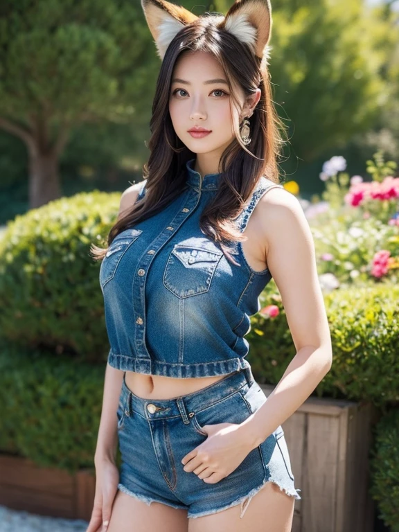 ((best quality, 8k, Masterpiece :1.3)), Clear face focus :1.2, sexy,Huge breasts bouncing and overflowing.,) Wearing old ripped jeans,) Wear a brightly colored tight-fitting, dark red, dark blue, shirt.,) Korean style, girl style. Long hair blows up with the force of the wind.,) White tattoo 25 years. perfect body beauty:1.4. In front of the camera. More intimate. clearer than this, countryside,) There is an old, thatched hut.,) There are red flowers around.,) Sunlight shines brightly in the evening, the sun is about to set, glistening °Full Body°, Highly detailed faces and textures, Detailed eyes, alone, Realistic photos:1.37 .. The fine texture of the tattooed skin.. hand tattoo. breasts tattoo , Shot with a high quality Fuji camera., Color light 45.,000,000 pixels ,)) Too realistic,)