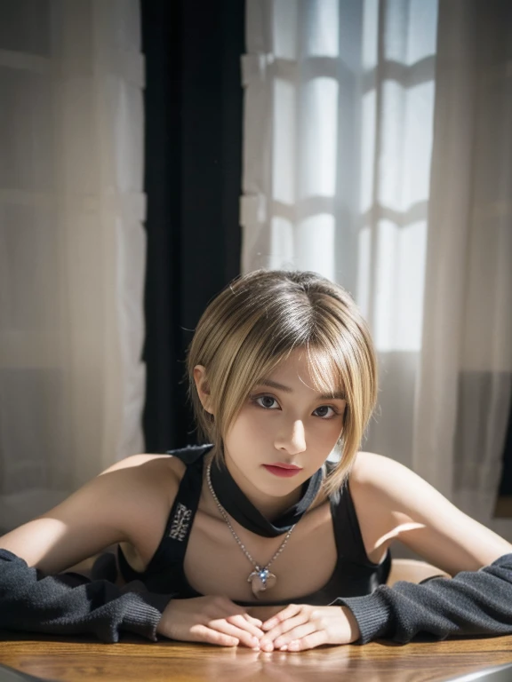 20 year old Japanese beauty，One woman、Muscular body like a bodybuilder、Emphasize the breasts、Slit eyes、A head-to-toe view，Bust is very very large、The background is the circuit、High quality photos、Clear, crisp images of the lower body、masterpiece 8k、Color-matched from the front, side, and back々Shooting with a camera angle、Wearing a diamond necklace、I have blonde hair、Ayame Cosplay from Gundam Build Fighters、Doing a backflip、Created with a full-body image