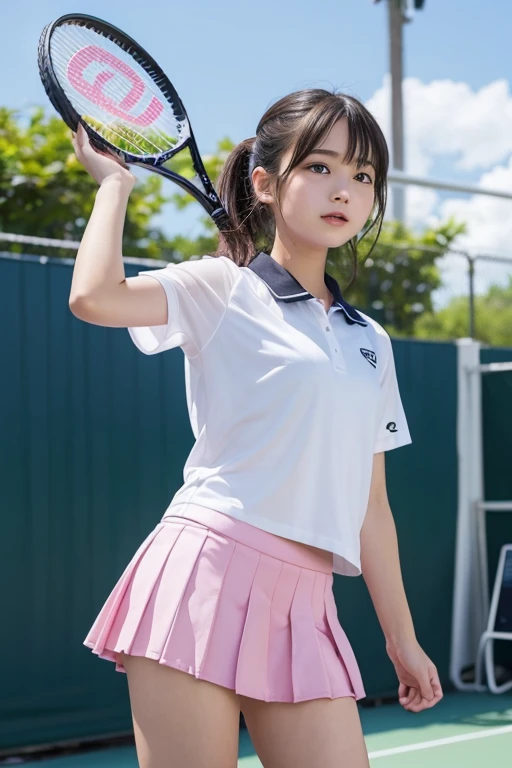 Cute Girls、high school girl、Idol、Bob Hair、Tennis Wear、See-through