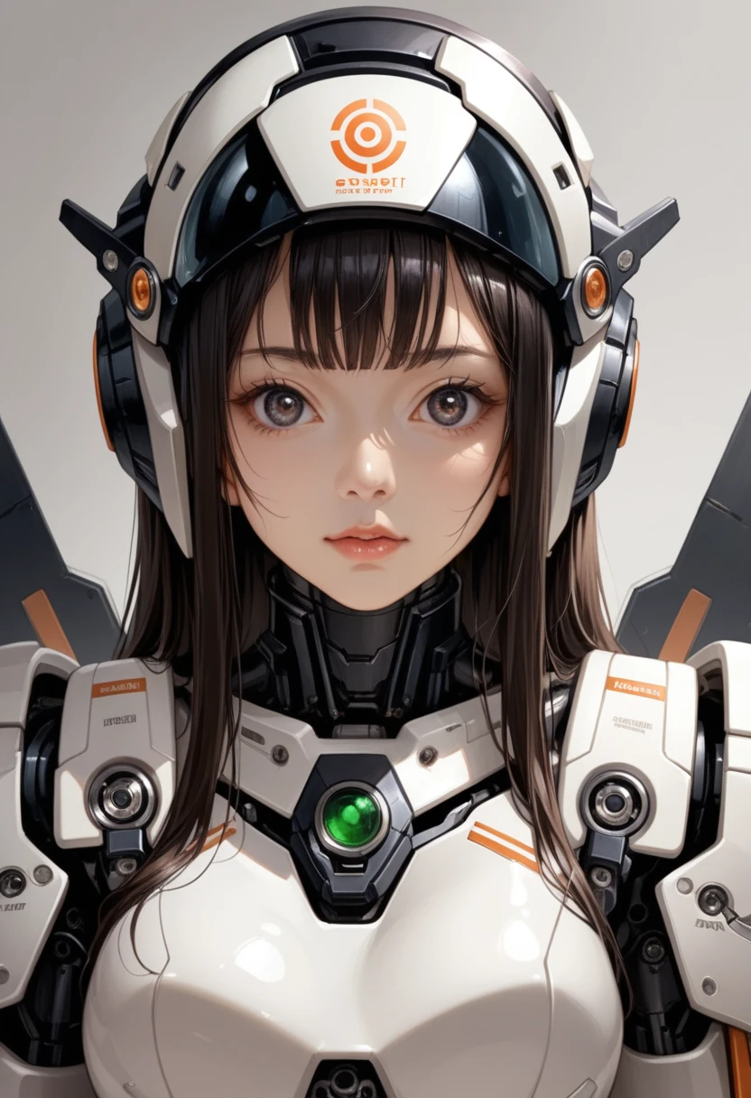 (巨作、最好质量、Top resolution、Distinct_image、Detailed details、portlate。Angle from above): (独奏、Lone Girl、Japan Faces、short-cut、Brown-haired girl、Whole human body、（the perfect body：1.4）、cuteness、a cute、Glittering blue colored eyes、Pilot suit in white and blue colors、Tight Fit Clothing、Clothing that covers the whole body、extreamly delicate and beautiful、detailed skins、Slim body、exoskeleton、lightl smile、heroine、headset on head、long boots、Facing the front、staring the viewer、Kindness、gloves)、（Inside the spacecraft、Communications Equipment、controller、cockpit、Maneuvering the Vehicle、Future bride）