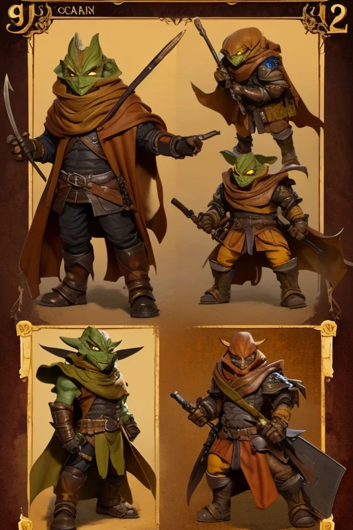 Pathfinder_Goblin, red skin, concept art, brushstroke style, artstation, trendy, highly detailed, bow and arrow