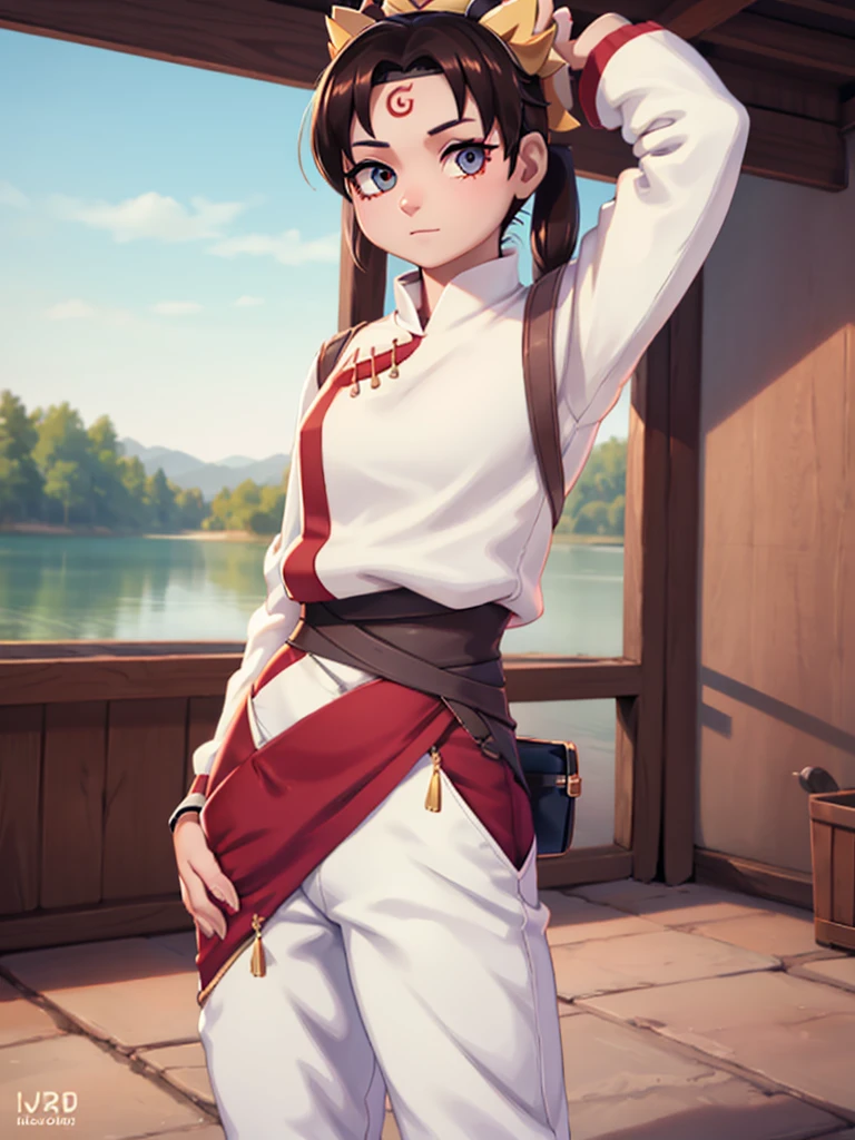 Tenten standing stylish,Very beautiful  tiktok video, talking , very cute features, cute features, 8 k ultra realistic, live footage, iphone video, live, real footage, trending on artstatoon, 