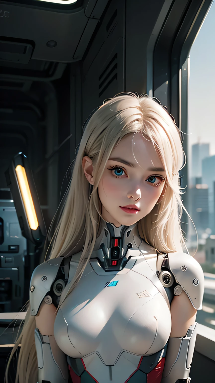 1girl, (long platinum blonde hair), (white skin), <lora:Concept_CTRobotv23:0.7> mechanical_parts, android, digital-eyes, blue eyes, android, cannyrobotstyle, score_9, score_8_up, score_7_up, score_6_up, score_5_up, score_4_up, <lora:040790P:0.8> 040790P, 040790XL, woman, medium breasts, <lora:GRIM_v1:1.5> chaotic, horror (theme), monochrome