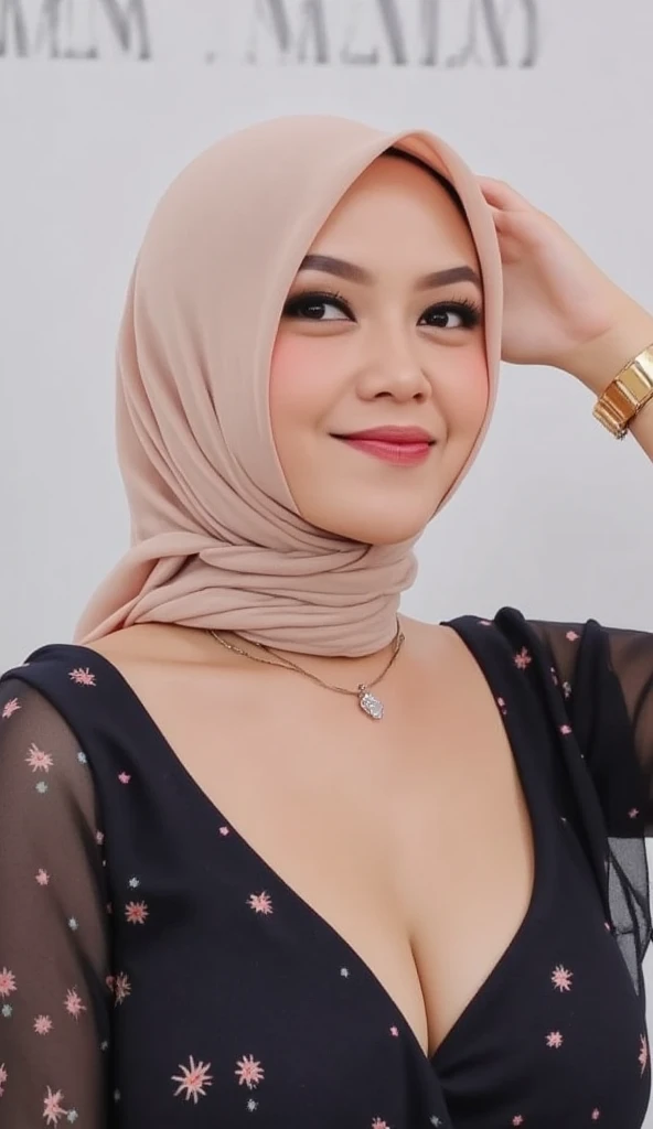 ahegao face, hijab