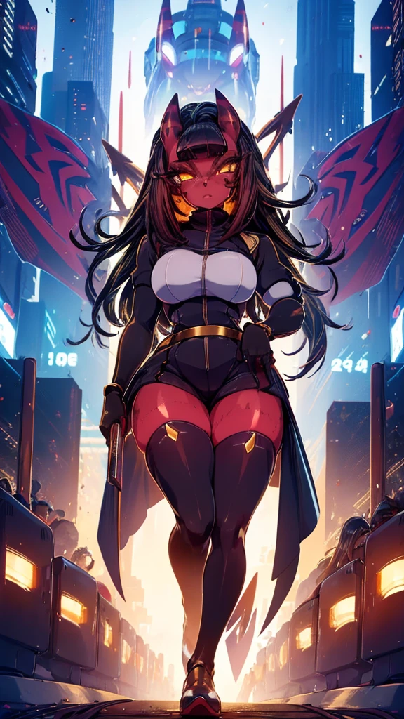 detailed anime character image, super quality, demonic anime girl, anime style character, sexy anime girl, Jane Doe Zenless Zone Zero, ass towards us, spreading her ass, looking at us, distant shot of a man with a sword in a city, from the video game Azur Lane, Azur Lane style, Zenless Zone Zero video game character, kantai collection style, from arknights, cyberpunk anime mecha girl, mechanized valkyrie girl, ayaka genshin strike, mecha anime aesthetics, arknights, cyberpunk anime girl, cyberpunk female anime girl
