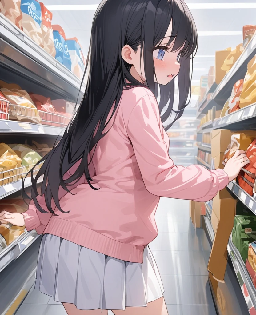 Shopping at the supermarket、There are items in the basket、Pick up and select the product、Merchandise Shed、Have a basket、Inserting a vibrator into your、blush、Pussy juice overflows from the pussy、The vibration of the vibrator makes her pussy juice drip、Vibrator Masturbation、Horny girl、、Her pussy juice is dripping all the way to the floor、Stringy pussy juice、童顔でYoung少女、 girl((童顔でYoung少女、Masturbation of elementary school girls))Young、children `s、school uniform(Man juice dripping from the crotch、Overflowing pussy juice)She straddles an inorganic dildo vibrator installed on the floor