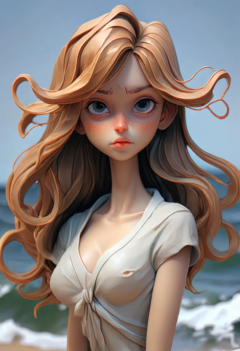 Super Big, Face Close, (hazel eyes), African-Latin style, curly hair, closed mouth, delicate big cheeks, Surrealism, 8k, super detail, masterpiece, best quality, (extremely detailed CG unity 8k wallpaper), (best quality), (best illustration), (best shadow), absurdres, realistic lighting, (Abyss), beautiful detailed glow, detailed face