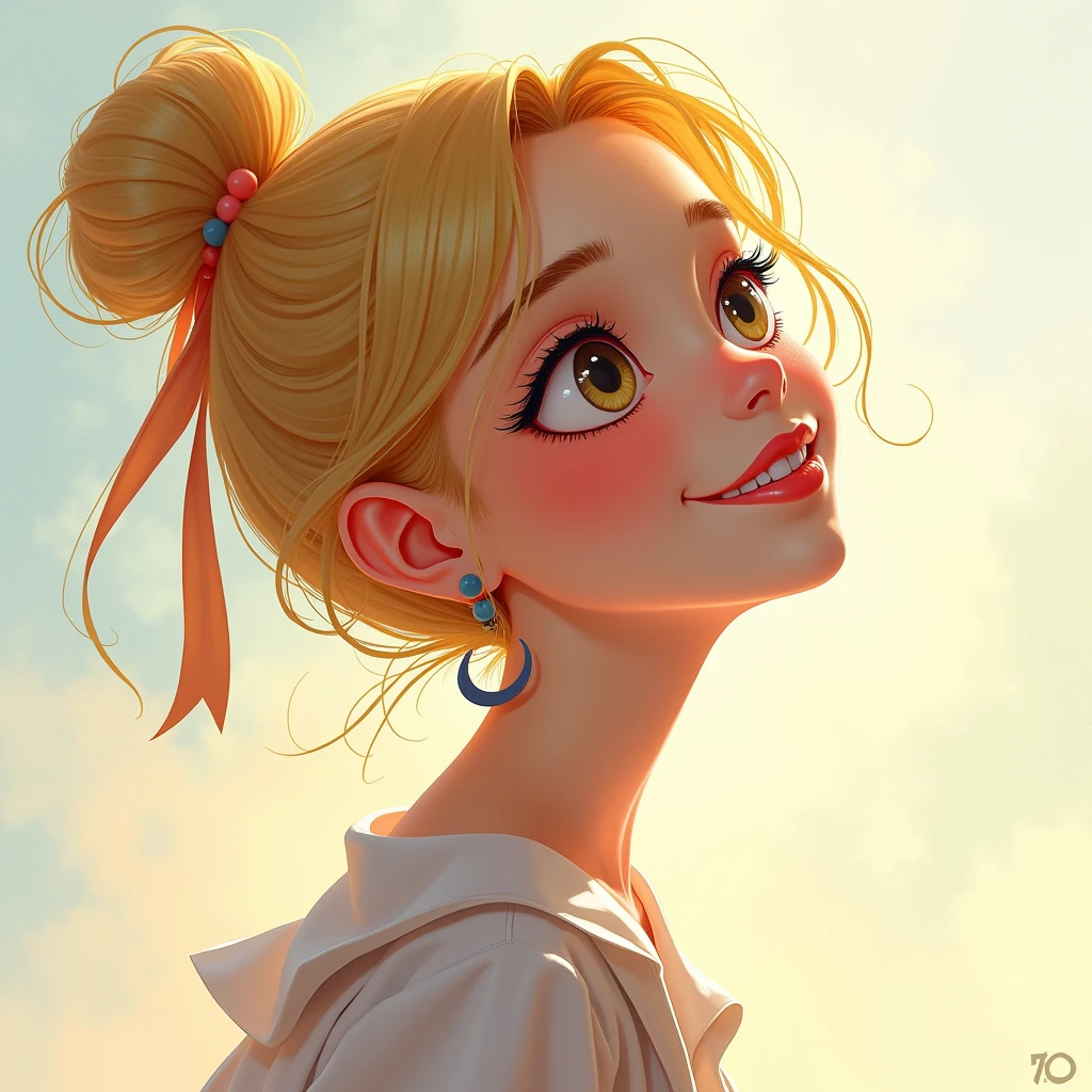 a portrait of a stunningly beautiful sweet nudist 26 y.o. French bridesmaid proud of her extra large beautiful pearly teats, big beautiful brown eyes, Degas style, Boucher Style, Barbie doll style, doll style, luminous, white background, beautiful face resembling Rory Gilmore,
