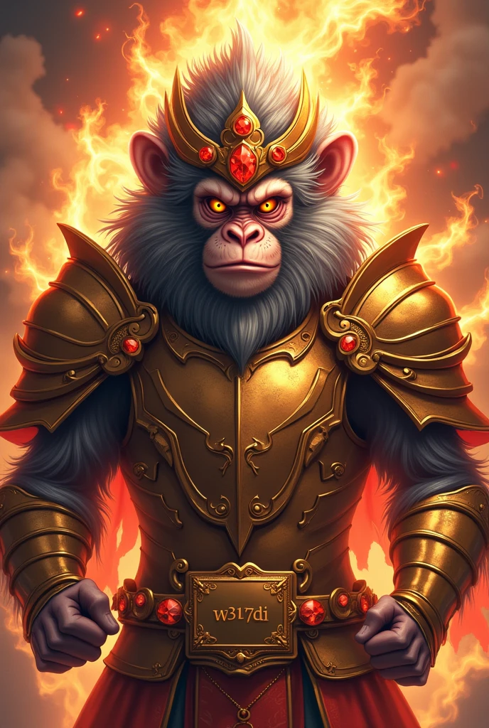 Monkey King smokes