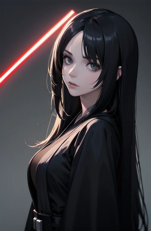 Shadow Face、Star Wars, Jedi, black Jedi robe、Black Robe, black belt,Star Wars concept art, Star Wars、Jedi、Lightsabers、Black Robe、Jediの服、Black hoodを被る、Star Wars、beautiful girl、cute、Droopy eyes、Black Hair、Beautiful Long Hair、Straight hair、bangsBangs、Bangs、Hime cut、Big Breasts、slimな体、slim、(Best Quality,4K,High resolution,Masterpiece 1.2),Very detailed,Real 1.37,Spooky Background,Dark fantasy,Black Theme,Ominous atmosphere,Eye-catching,Anime Style,Concept Art,beautiful, Delicate facial features, pale Skin, night、Dim lighting、Dark Background, Cinema Lighting, Dramatic Shadows, Spooky atmosphere, Dark words, 1 person&#39;S, Red cheeks, ,(Lightsabers1.3),ruins,(Wasteland 1.3),((Flowing Black Hair)), Female Curves, Sexy flat stomach, Perfect hands, Extend one hand、Perfect anime character face, (Black hood)), standing, ((Black Robe), ,(STAR WARS 1.3), In the forest, Moonlight Illumination, night間照明, jungle、Space Fantasy,SF, Skeleton Gas Light,Absurd, High resolution、 ((STAR WARS)), ((Best Quality)), (Very detailedな), ((Very detailed)), (beautiful), ((cute)), 1 person,(1.6)、beautiful face、Full Body Ezbian、pale, beautiful肌、Big Breasts、beautiful体、slimな体、beautiful feet、Smiling Kindly、暗い建物のRuins、(Ruins 1.3)、Low angle full body shot、(Creepy 1.3)、(カラフルなLightsabers1.3)、Droopy eyes、bangs, Long Hair, Star Wars、Jedi、Blue Lightsabers、Ready your Lightsabers、Star Wars Background、Ruins、In the forestで、night