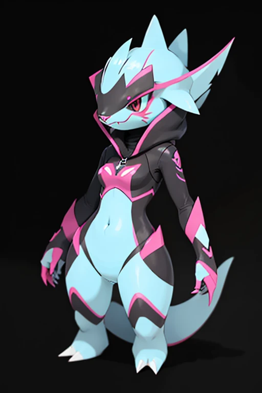 Female furry shark pokemon ai fan style 