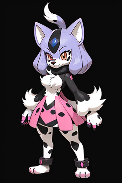 Female furry negar Dalmatian pokemon fan v style 