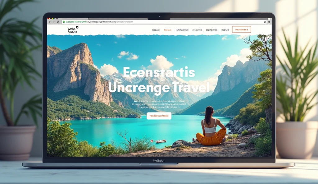 Create a landing page for a modern tourism and health agency