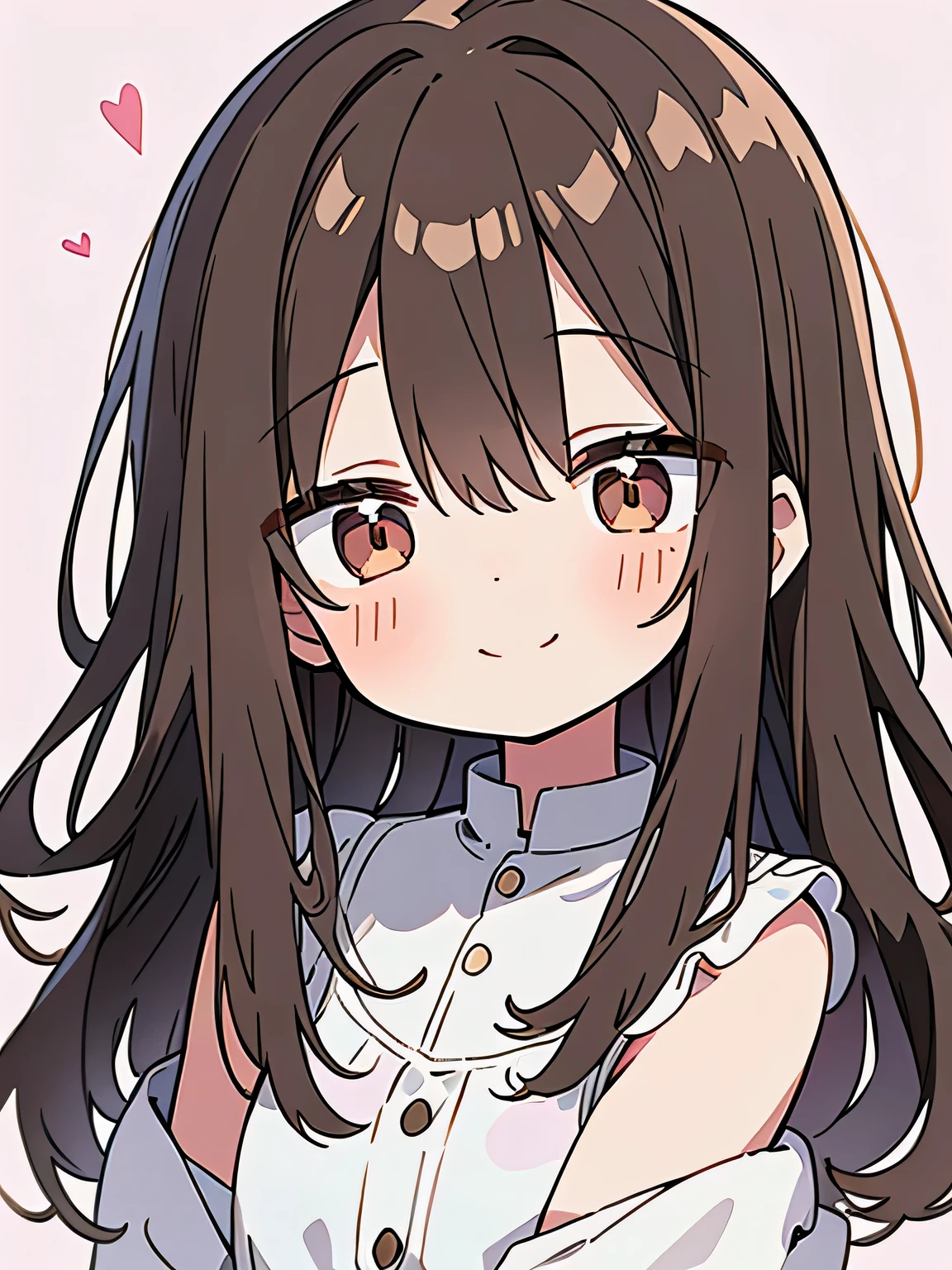 woman、Forehead、Brown Hair、Medium Hair、smile