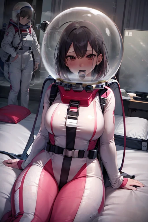 eva helmet,astronaut) brown hair, a pair of girls, very short hair, black hair, breast press, symmetrical docking, short hair, eye contact, looking at others, , upper body, face to face, ,(blushing),ahegao, tongue sticking out, saliva, saliva trail, heavy breathing, sweat, woman , juice, completely , underwater, underwater, eye contact, bubble helmet, space helmet, (gleaming metal:1.1), eva helm, spacesuit , astronaut), from above, pink hair, bubble helmet, space helmet,wearing a (spacesuit:1.15), white cargo pants, floating pose, happy, smilebeautiful 8k wallpaper, highly advanced, (sleek design:1.3), intricate, highres, superb, 8k wallpaper, extremely detailed, intricate,(2girl:1.5), (two girl:1.5),,2girl, two girl, 2girl, two girl, from side, 9space helmet:1.5), (8k, RAW photo, best quality, masterpiece), (photorealistic), outstanding details, ultra-high resolution, anatomically correct, textured skin, space helmet, helmet, bikini, diving lama
underwater, upper body, 
(Cute Japanese girl , 20-year-old), (spacesuit),bubble helmet, space helmet masturbation, fingering, female_masturbation, grabbing_own_tits, mature_woman, rolling eyes, ahegao, tongue sticking out, drooling, drooling, sweat, blushing, , looking at the audience, lying , indoors, in bed, bed, masterpiece, best quality, 1girl, solo, red eyes, , {{{messy hair}}}, bangs, white hair, spread legs, sitting, , short hair, (middle hair:1), ,(heart sayings:1.2),(spacesuit:1.15), white cargo pants, astronaut)bubble helmet, space helmet , , looking at the audience, lying , indoors, in bed, bed, masterpiece, best quality, 1girl, solo, red eyes, tits, , ,  , short hair, from above,cum on face, rolling eyes,saliva, drooling, sweat, trembling, HARD TO BREATH,, (fog:1.7),water on the face, drowning, water torture, (heavy breathing:1.9), sweat, underwater, underwater, underwater